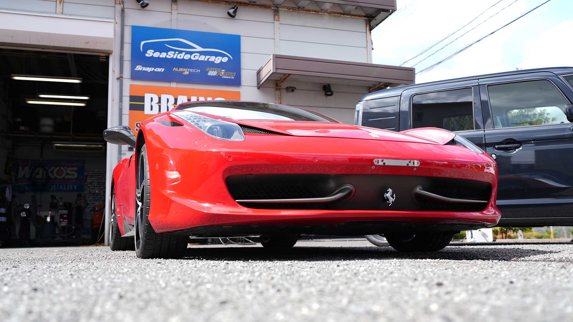 シーサイドガレージで整備した車をうつした画像